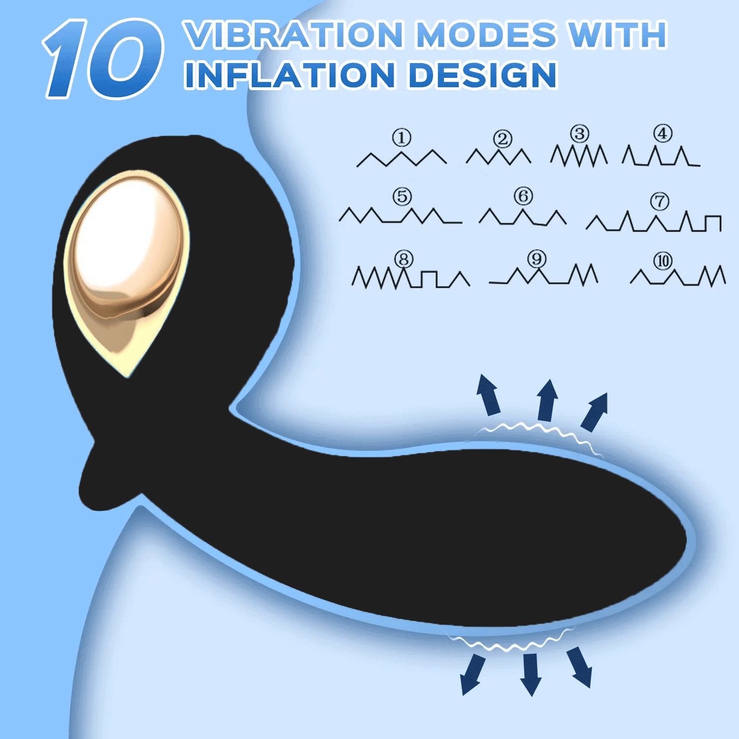 Sweetstoy Mont - Vibrating Inflatable Butt Plug Anal Toys - Sweetstoy
