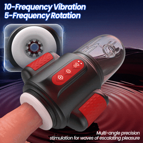 Storm Vortex – Dual Glans Stimulator with Water Spray, Vibration & Rotation (5+10+5 Modes)