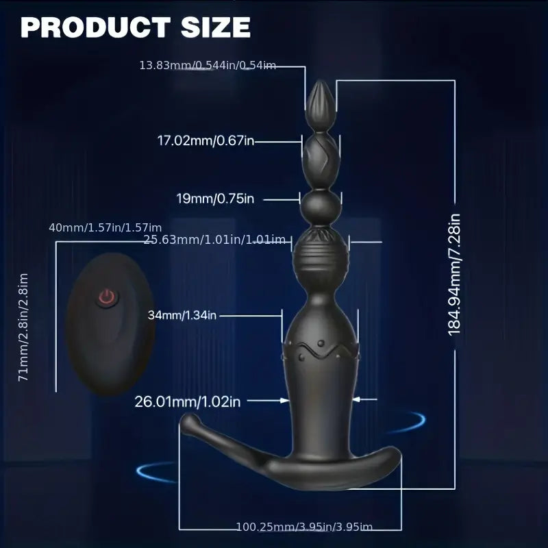 G-spot clitoral vibrator, push-in anal plug, men's prostate massager Sweetstoy