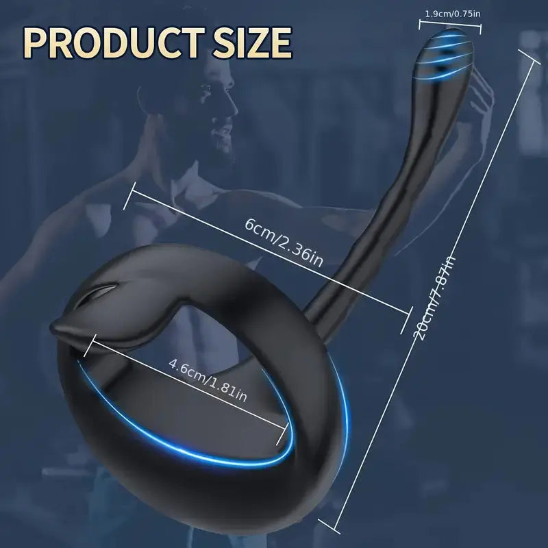Vibrating Cock Ring Taint Stimulator With Double Bullet, Remote Control Anal Butt Plug Prostate Massager Penis Ring Male Vibrators Sweetstoy