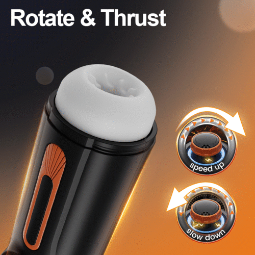 Vortex-X – 6 in 1 Automatic Male Masturbator with 10 Thrusting & Vibrating Modes + 4 Suction Intensities