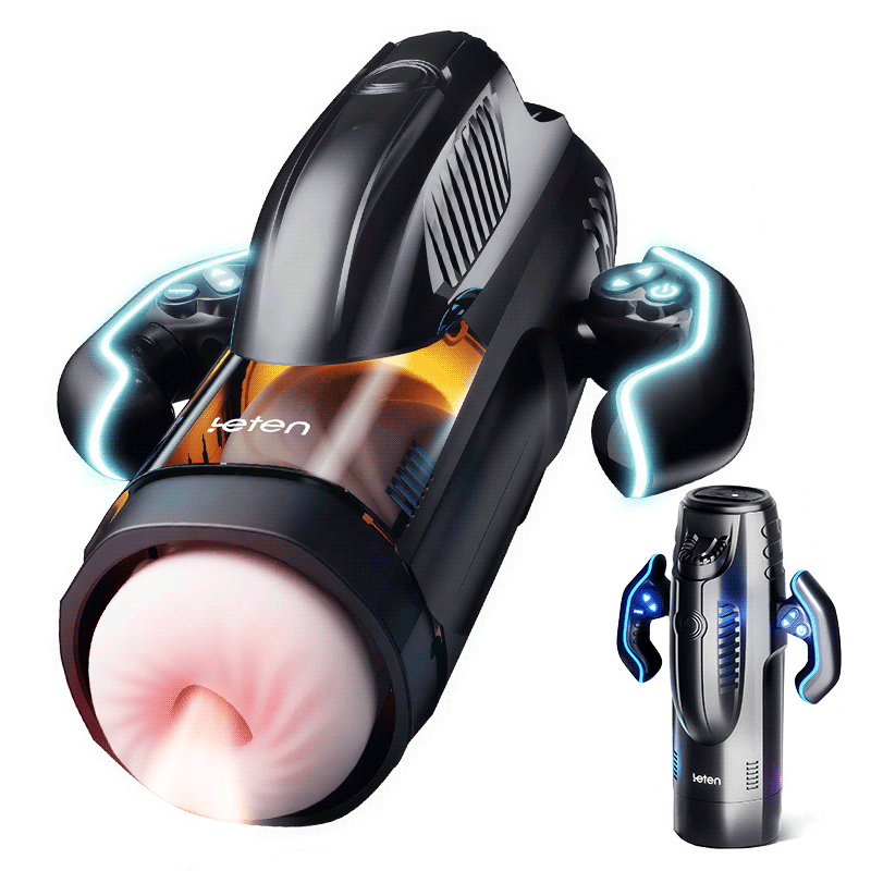 Leten Generation 10 Telescopic Suction Heating Voice Handheld Masturbation Cup