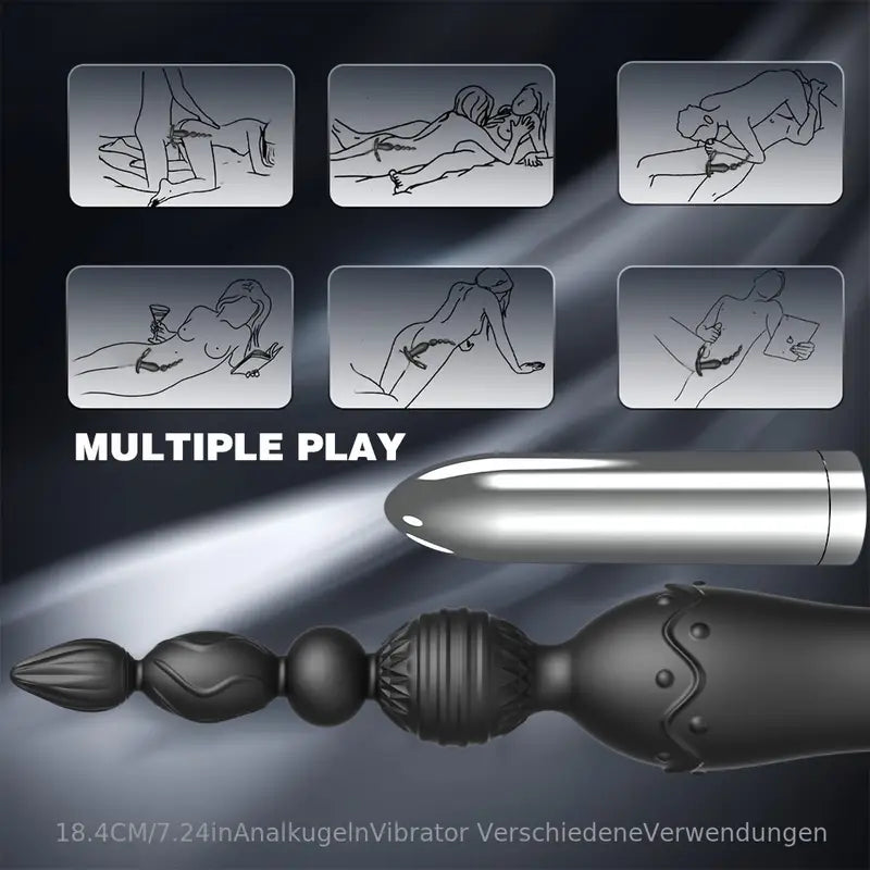 G-spot clitoral vibrator, push-in anal plug, men's prostate massager Sweetstoy