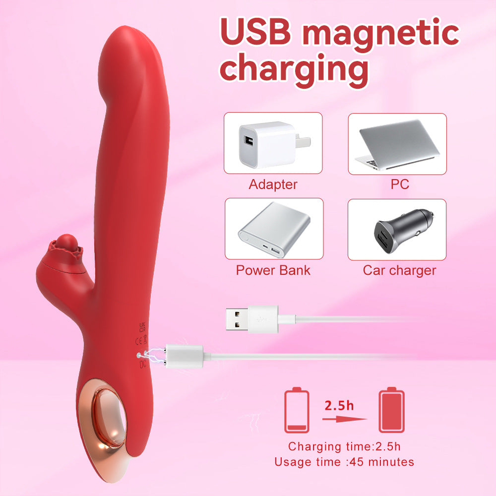 Amelia Wiggling G Spot Vibrator with Clitoral Teaser