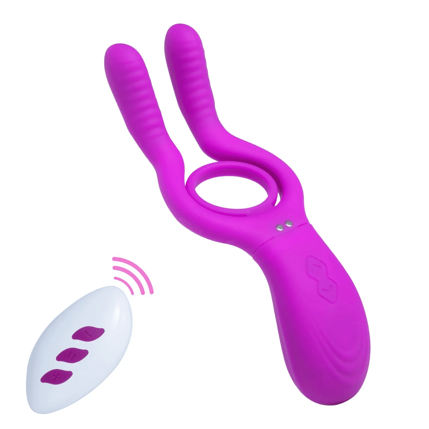 Testicle Clit Vibrator & Cock Ring for Couple Remote Control