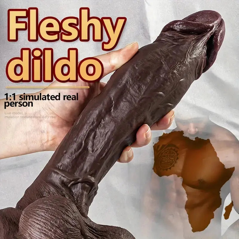 Huge Dildo Black Penis, Multiple Sizes, Large Suction Cup, Ultra-soft, Ultra-stable Liquid Silicone Safe Sweetstoy