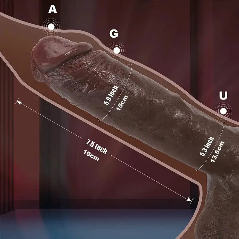 Realistic Dildo Silicone Massive Dildo With Strong Suction Cup For Hands-Free Play, Big Anal Dildo With Veined Shaft Firm Balls Sweetstoy