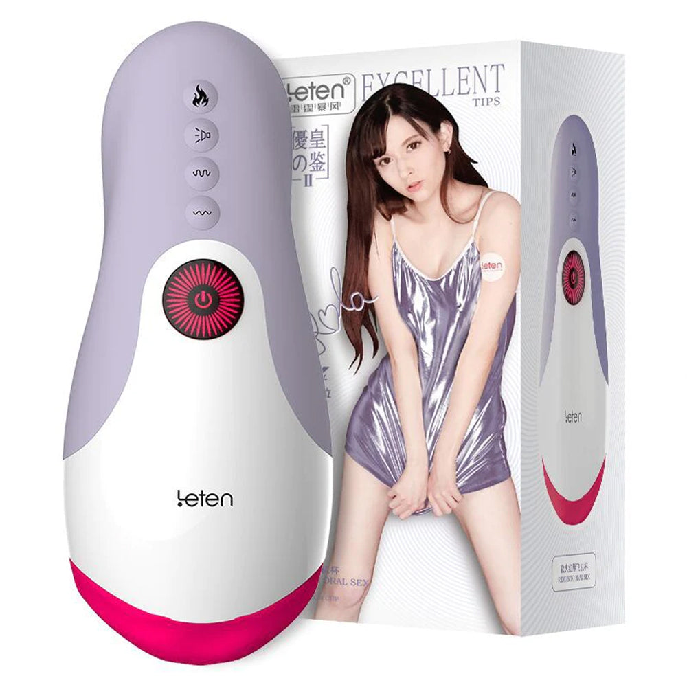 Leten Girls Realistic Oral & Tongue Stimulation Masturbator for Men