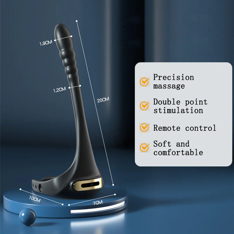Penis Ring Vibrator: Enhances Erection, Delays Ejaculation, Prostate Massage, Anal Stimulation.