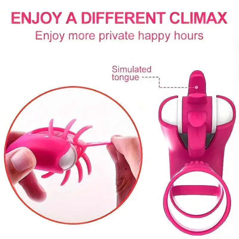 Men Penis Ring Rotational Vibration for Women Clitoris Stimulator 10 Modes Sweetstoy
