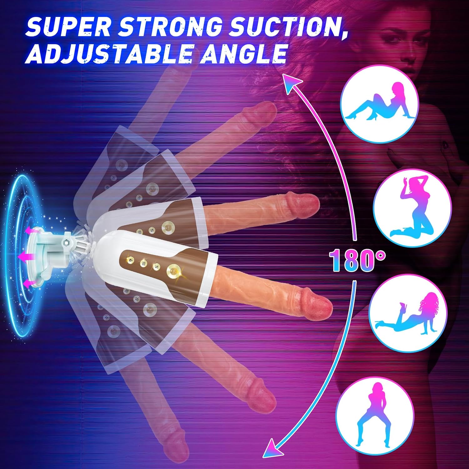 Automatic Thrusting Dildo Animour Love Machine Toy for Women and Men Sweetstoy