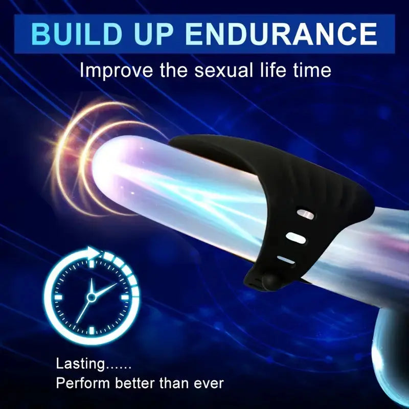 Adjustable Glans Vibrator 10 Vibrating & Tapping Modes Sweetstoy