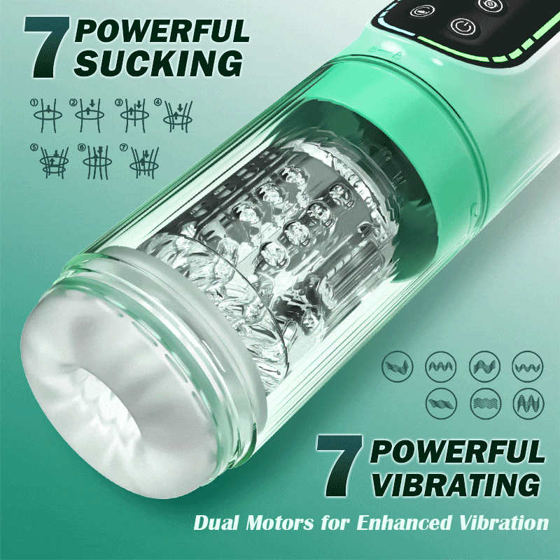 Smart 5-in-1 Male Masturbator with Air Suction