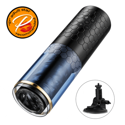 Oral Massage Vibration Masturbation Cup —— Blue Whirlwind