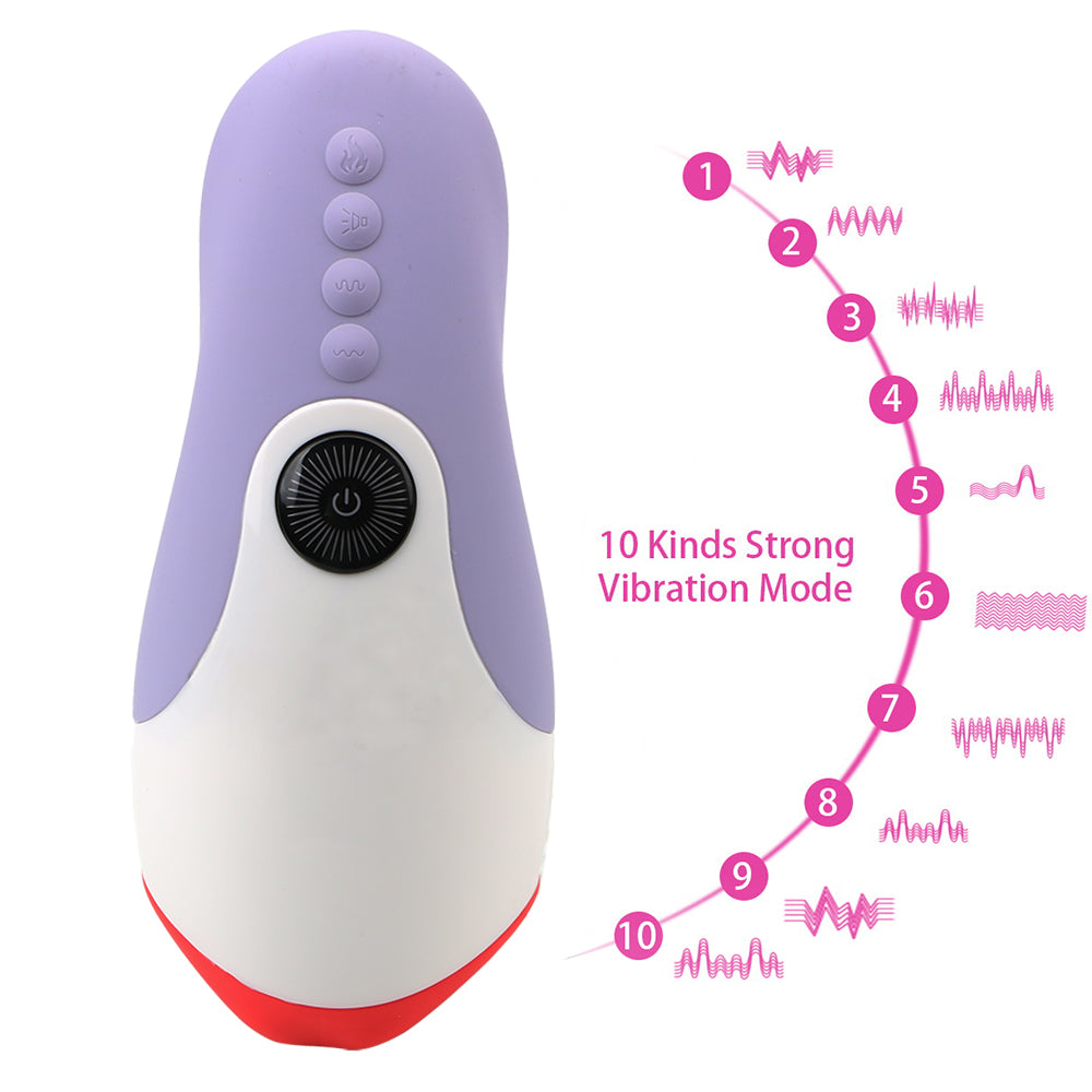 Leten Girls Realistic Oral & Tongue Stimulation Masturbator for Men