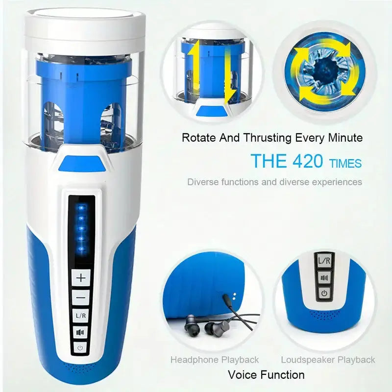 LETEN Spiral Piston 5 Rotating Modes Male Masturbator Sweetstoy