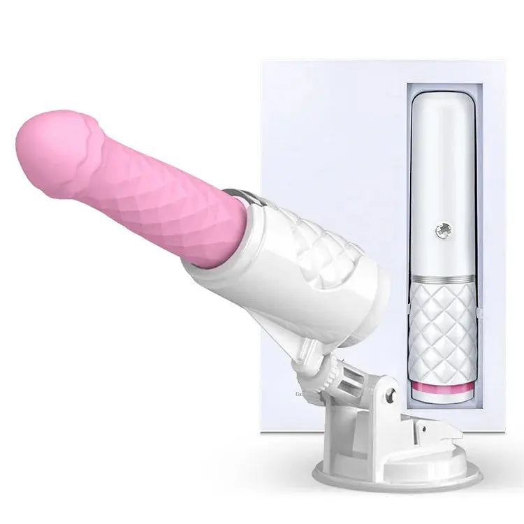Sex Machine Automatic Extraction and Insertion Telescopic Vibration Suction Cup Hands-free Sweetstoy
