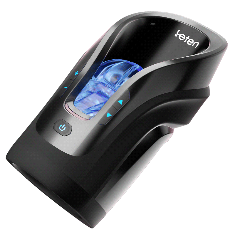 Leten Cannon King Mini 3D Fleshy Telescopic Vibrating Automatic Male Masturbator Blowjob Stroker