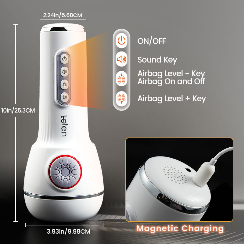 Leten - 10 Squeezing Sucking Vibrating Masturbation Cup