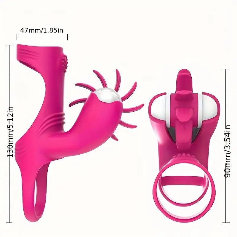 Men Penis Ring Rotational Vibration for Women Clitoris Stimulator 10 Modes Sweetstoy