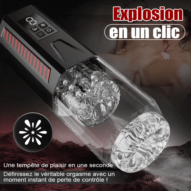 Mars Oral Dominator – 4-in-1 Masturbator with Dual Motors (7 Vibration, 7 Rotation, Thrusting)