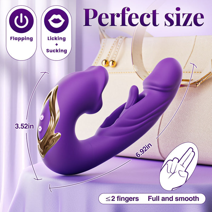 G-Spot Vibratior Kiss 7 Flapping Vibrating Modes Sweetstoy