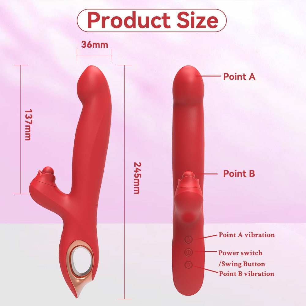 Amelia Wiggling G Spot Vibrator with Clitoral Teaser