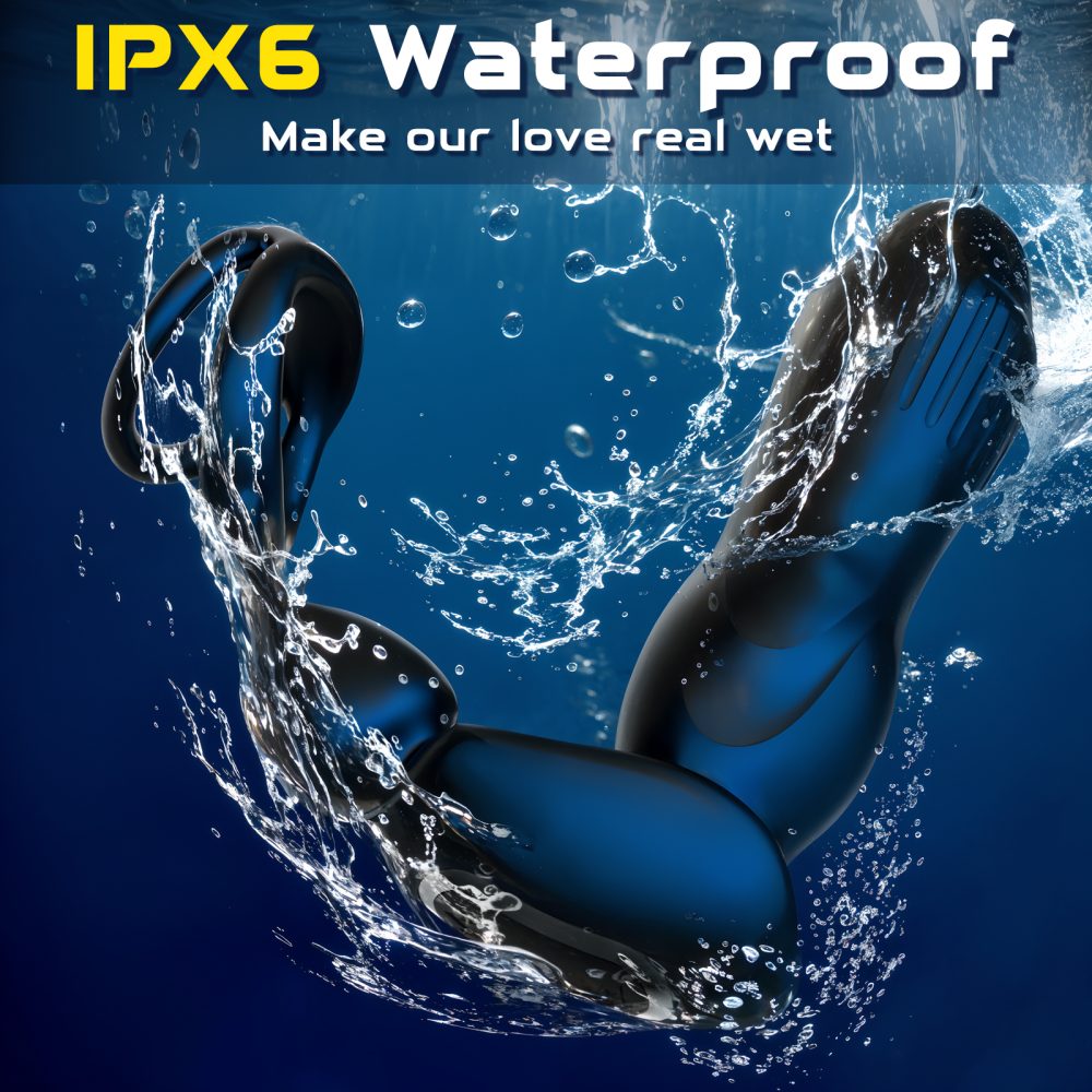 Starship - Prostate Massager: Vibrating, Inflating, Expanding Anal Toy with Dual Rings