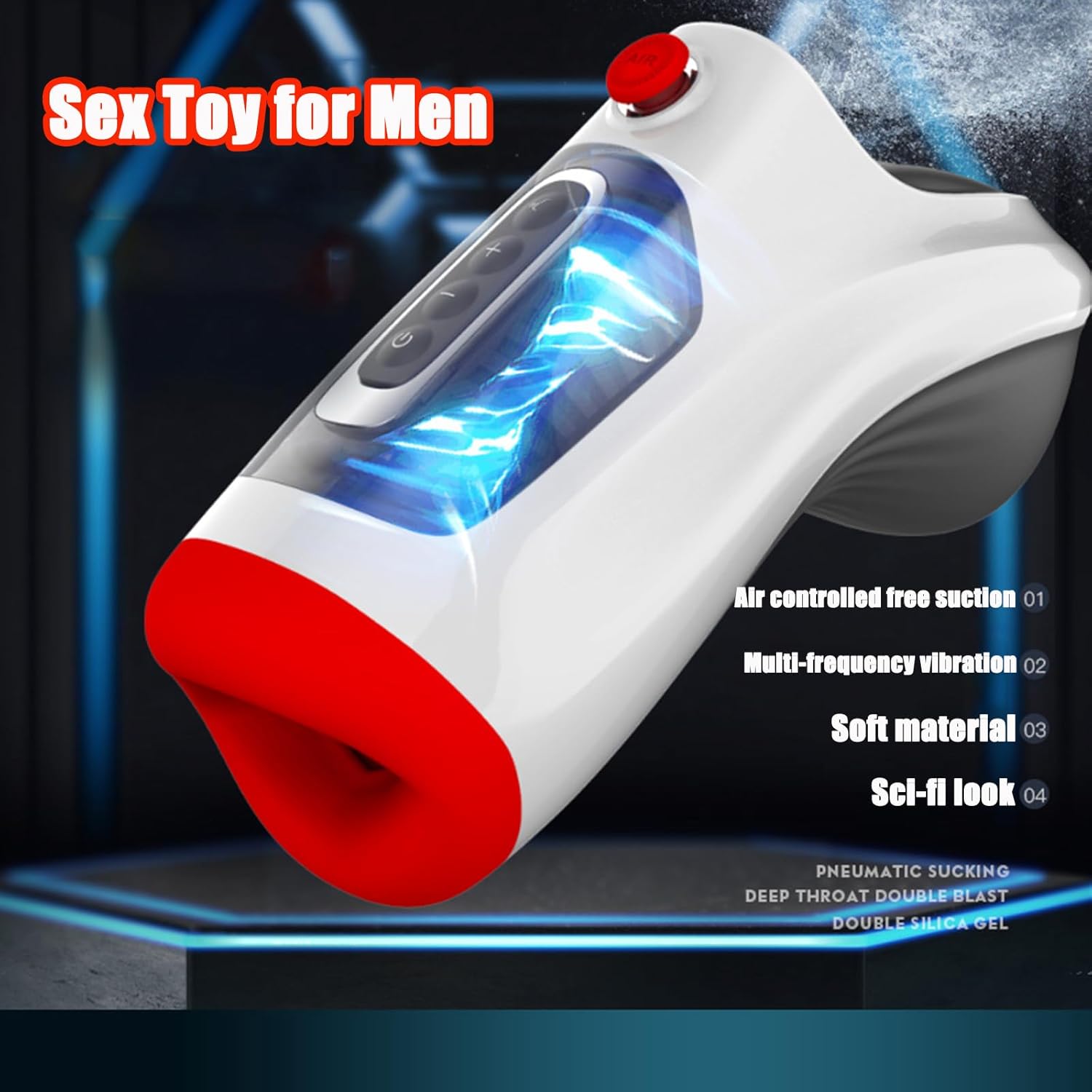 Leten Deep Throat Air-Control Male Stroker with Multi-Mode Vibration