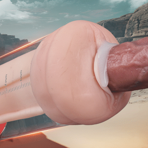 S-HANDE 9-Vibration 9-Suction Pussy-Shaped Sleeve Male Enlargement Pump