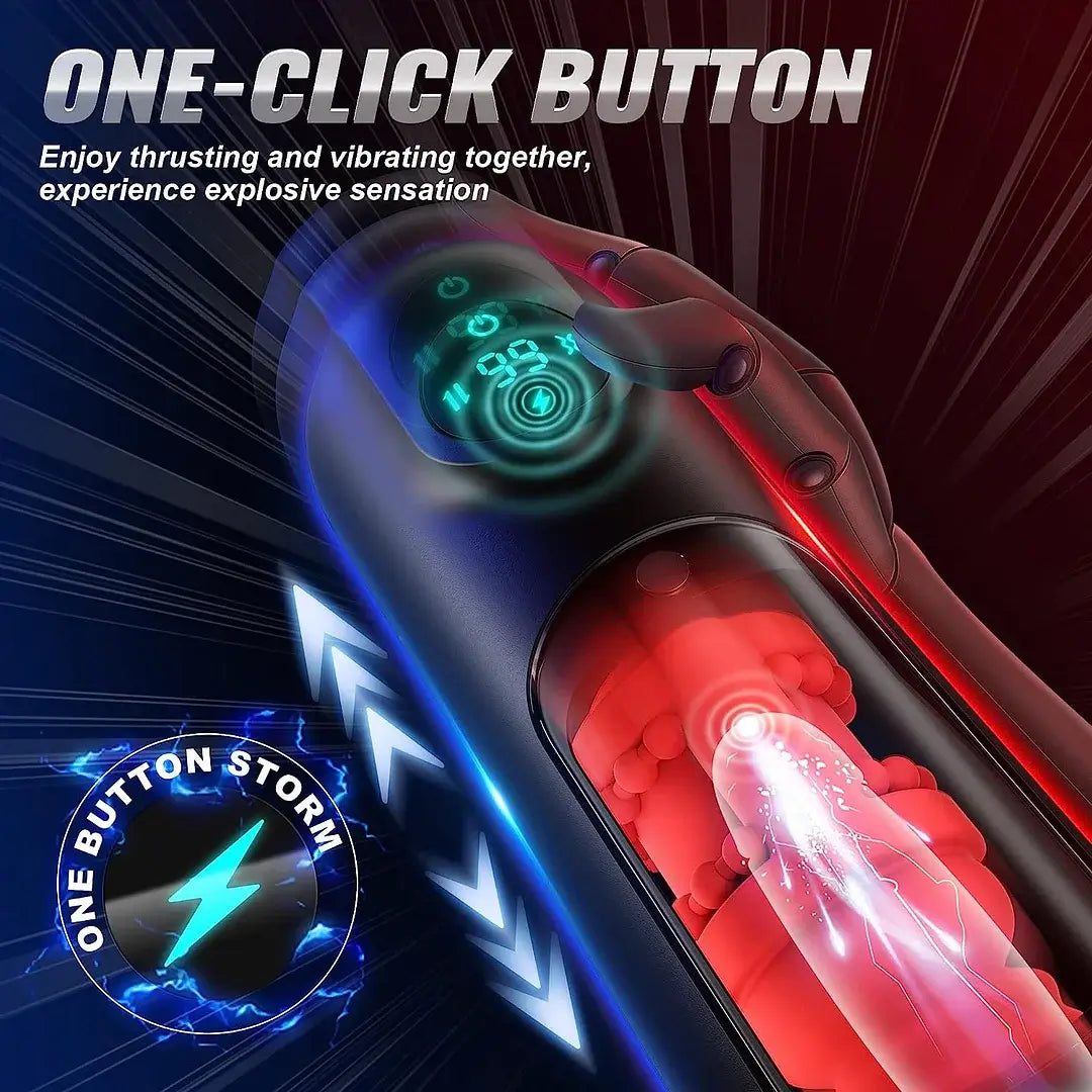 Griffin – Advanced Male Masturbator with LCD and 8 Unique Vibration & Thrust Modes Sweetstoy
