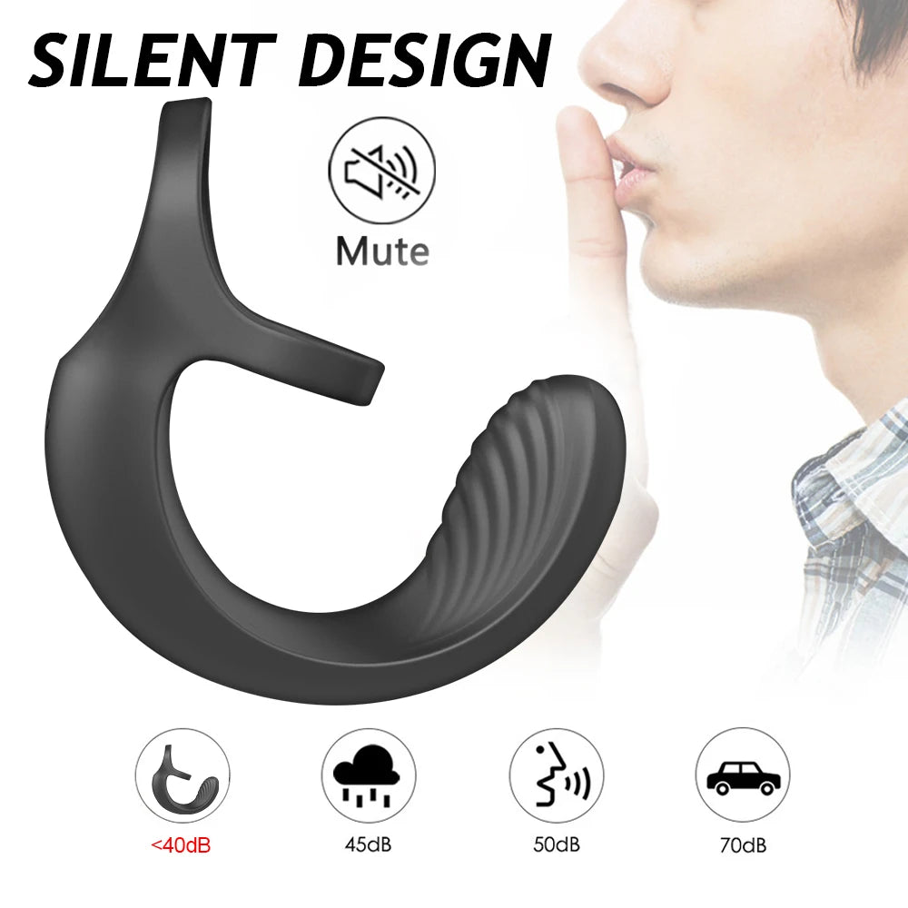 Anal Vibrators for Men 9 Modes Vibrating Prostate Massager with Cock Ring