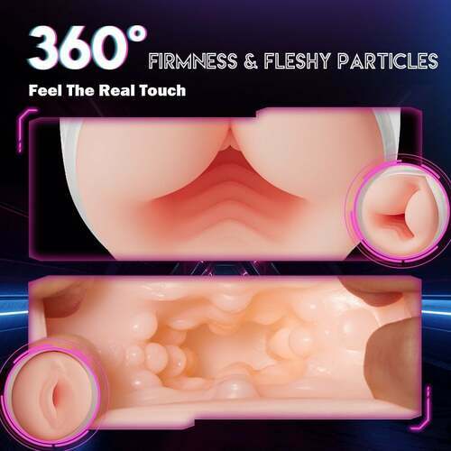 3 IN 1 Vioce Auto Masturbation Cup & Pocket Pussy - 5 Sucking & 7 Vibrating Modes