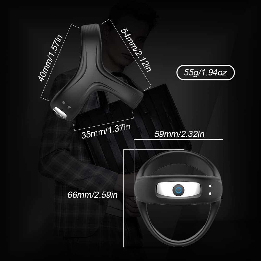 TitanRing V10 Vibrating Cock Ring with Adjustable Fit & Multi-Mode Vibration