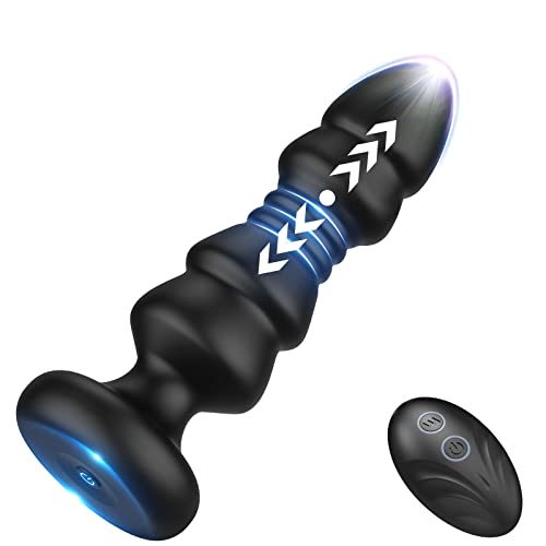 Thrusting & Vibrating Anal Plug – Remote Control Prostate & G-Spot Massager