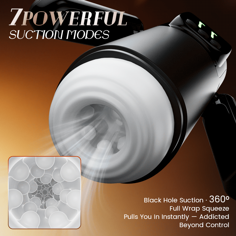 Suction Male Stroker with Precision Vibration and Ergonomic Grip
