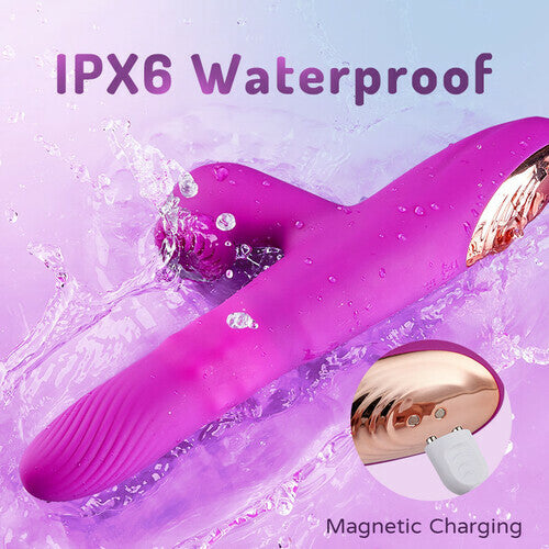 Elara - 3 In 1 G-spot Vibrator Thrusting & Rotating & Rolling Beads