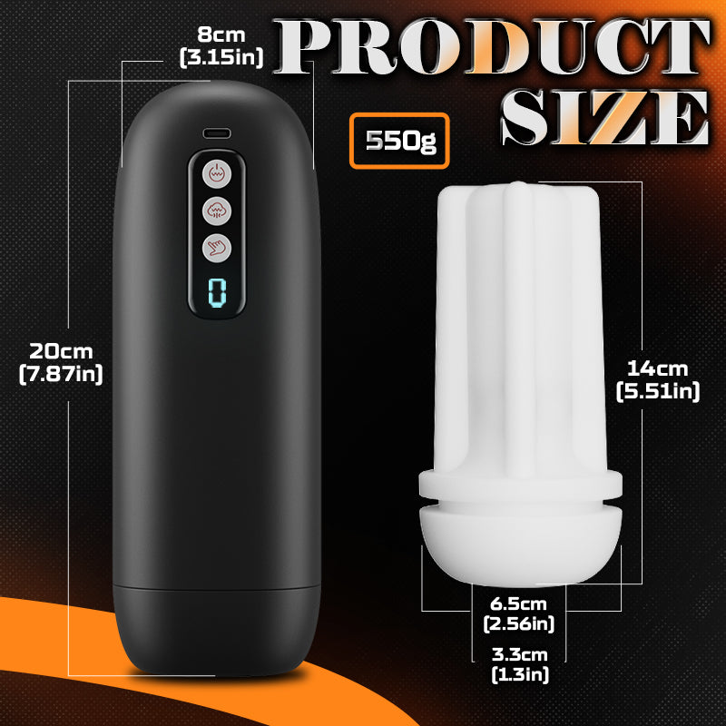 Automatic Male Masturbator with 8 Vibration & 8 Suction Modes and 3D Realistic Sleeve