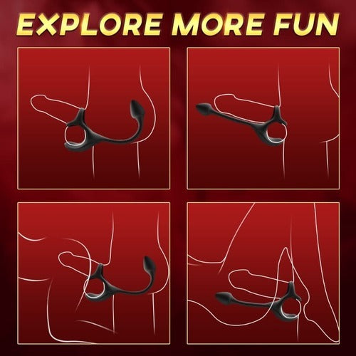 Zenith - Vibrating Anal Plug with Penis Rings