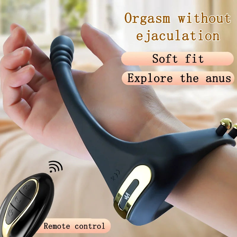 Penis Ring Vibrator: Enhances Erection, Delays Ejaculation, Prostate Massage, Anal Stimulation.