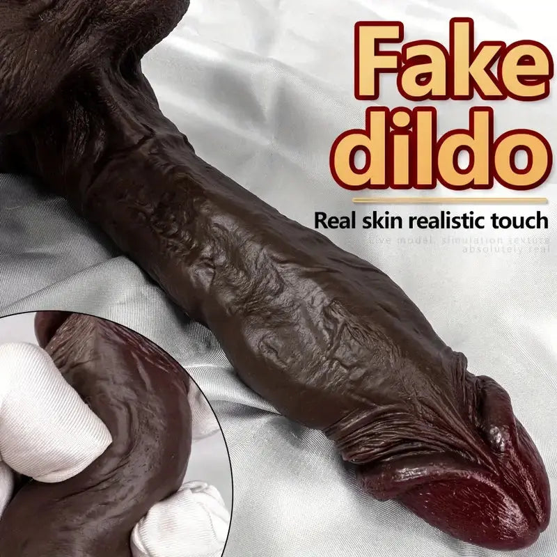 Huge Dildo Black Penis, Multiple Sizes, Large Suction Cup, Ultra-soft, Ultra-stable Liquid Silicone Safe Sweetstoy