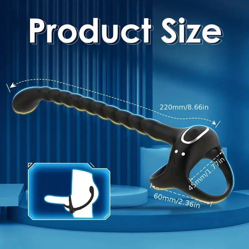 Anal Butt Plug Cock Ring Prostate Stimulator with Remote Control 10 Vibrating Modes Sweetstoy