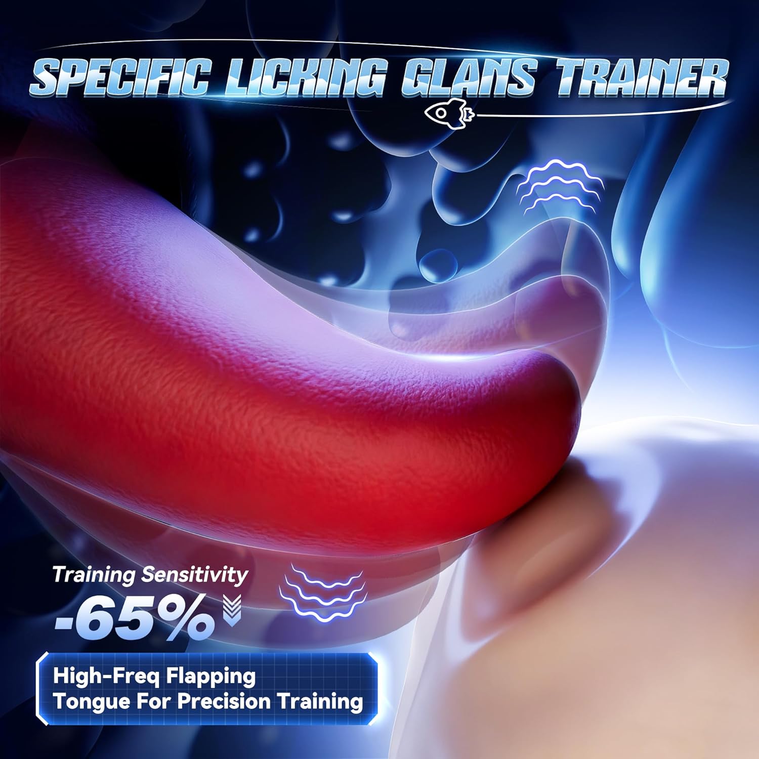 baiwatt AI Sync Male Masturbator with 10 Licking Vibration Modes & Triple Motors