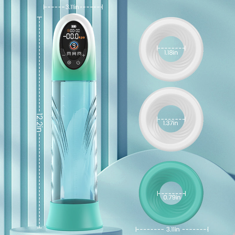 Smart Electric Vacuum & Water Penis Pump – LCD Digital Display