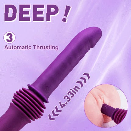 Powerful Adjustable Base Heating Thrusting Vibrating Dildo Sex Machine 11.21 Inch