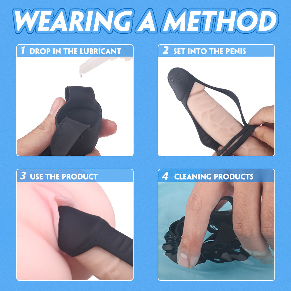 Liquid Silicone Penis Sleeve Cock Ring Sweetstoy