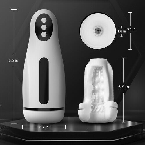 3-in-1 Suction Vibrating Heated Male Masturbator