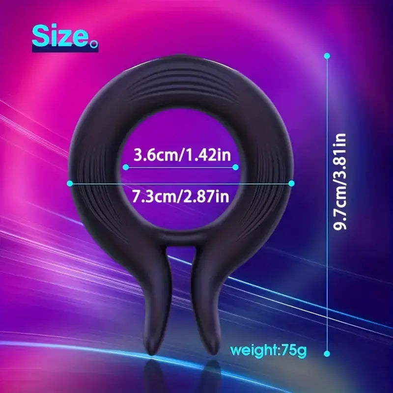 Vibrating Cock Ring, Penis Rings With 10 Vibration Modes, Rabbit Design Silicone Stretchy Couple Vibrator Erection Pleasure Enhance Sweetstoy