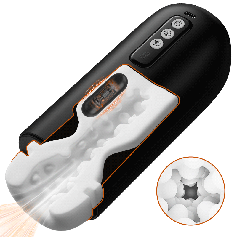 Automatic Male Masturbator with 8 Vibration & 8 Suction Modes and 3D Realistic Sleeve