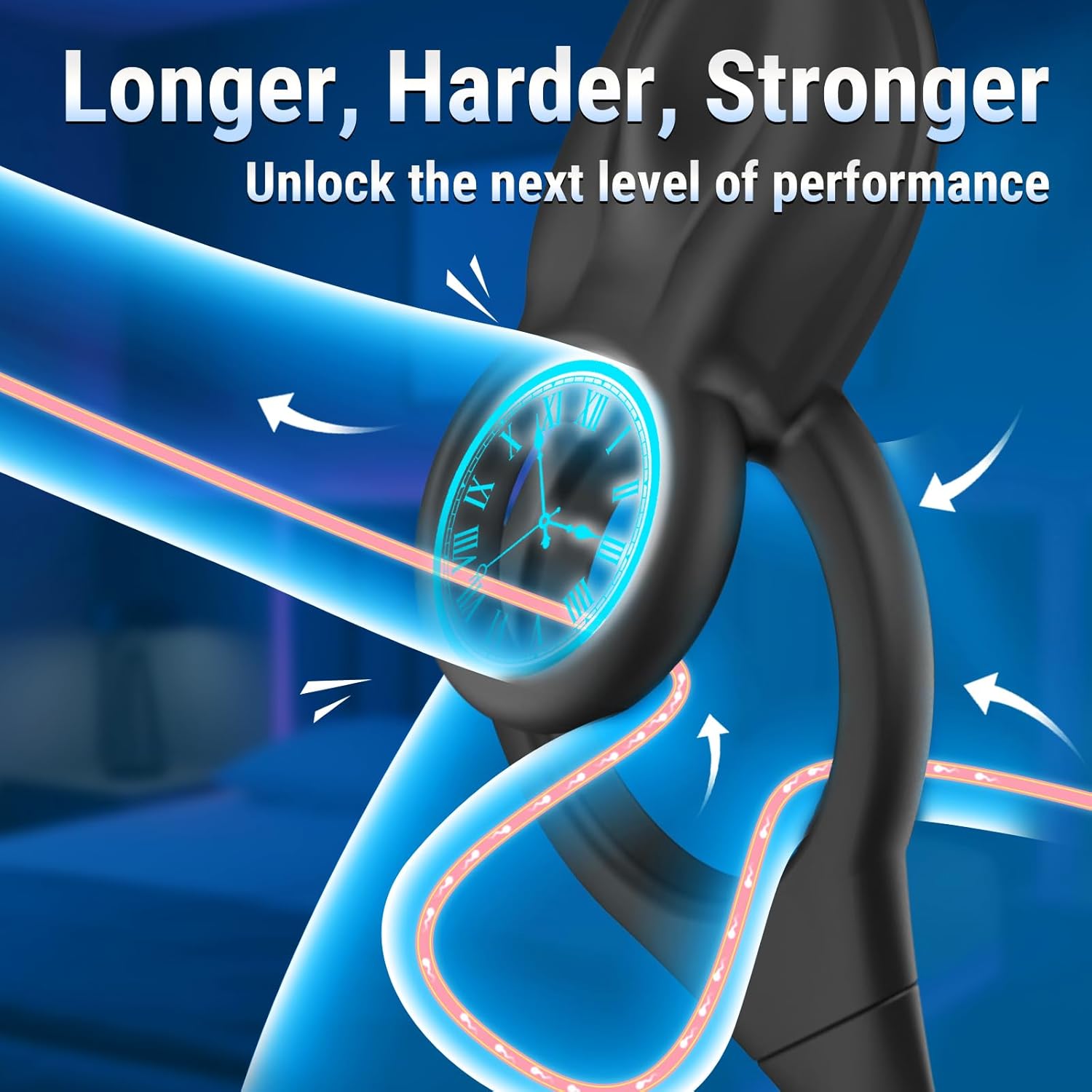 Dual-Action Cock Ring with Prostate Massager – Vibrating Anal Plug & Clit Stimulator for Couples, Remote-Controlled Pleasure Enhancer